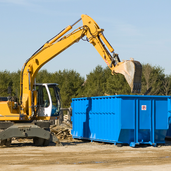 are there any restrictions on where a residential dumpster can be placed in Elmira